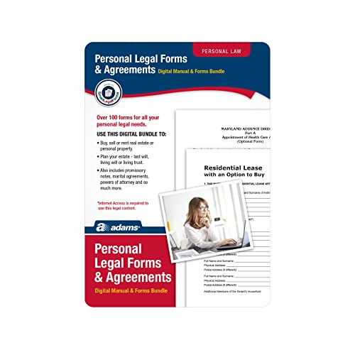 Adams Personal Legal Forms and Agreements Downloadable Product Details on Packaging SS4322 - Image 1