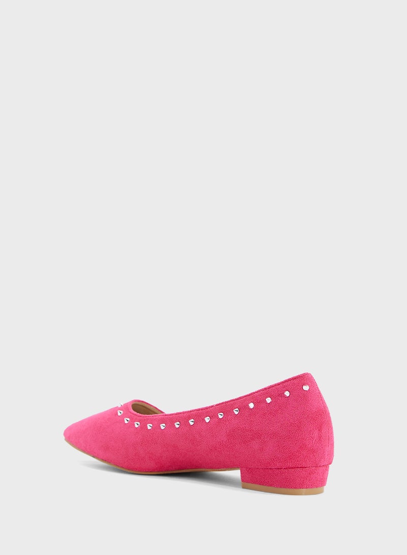 Ginger Studded Ballerina Flat  - Image 3