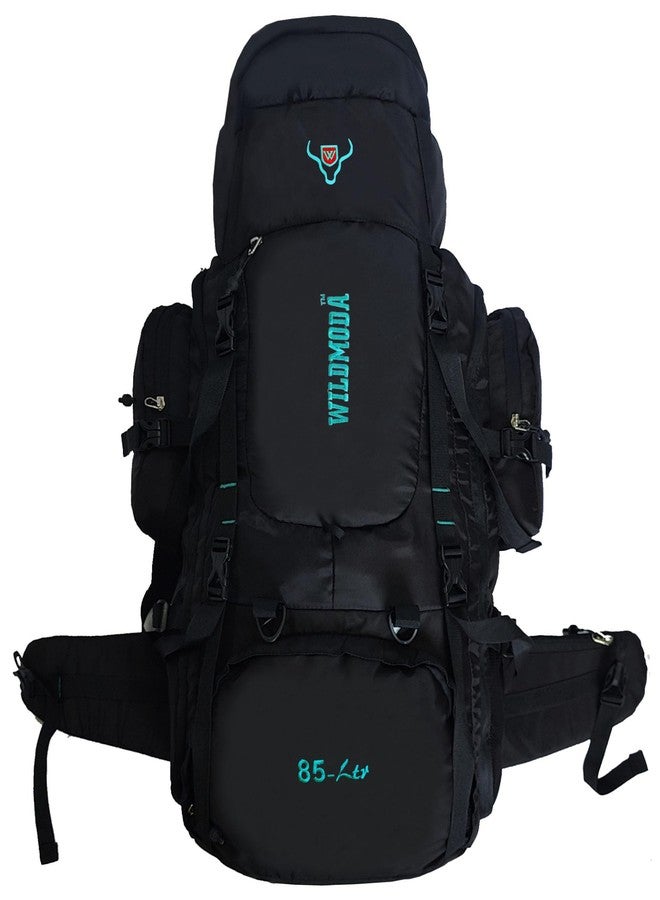 WILD MODA 3 Compartments 85L Adventurevault : Your Secure Companion Travel Bag For Epic Journeys (Black) - Image 1