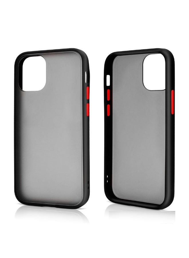 Protect iPhone 12 / iPhone 12 Pro 6.1 Inch Fume Black Transparent Case | Shockproof Protective Cover | Anti Scratch Back | Raised Camera & Screen Protection | Slim Lightweight Design - Image 1