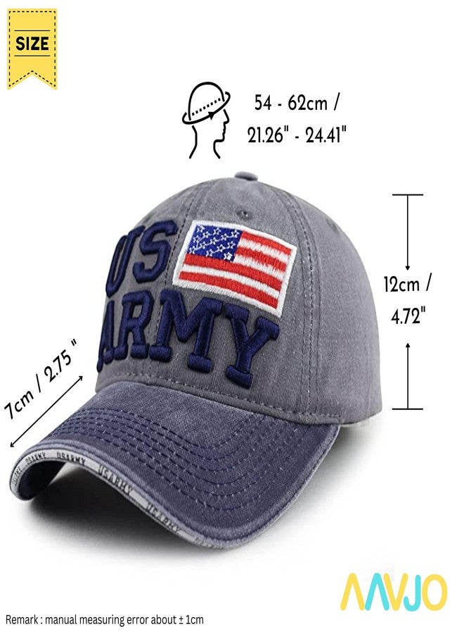 Aavjo Men's Denim Cap (Pack Of 1) (US-Army_Grey_Free Size) - Image 2