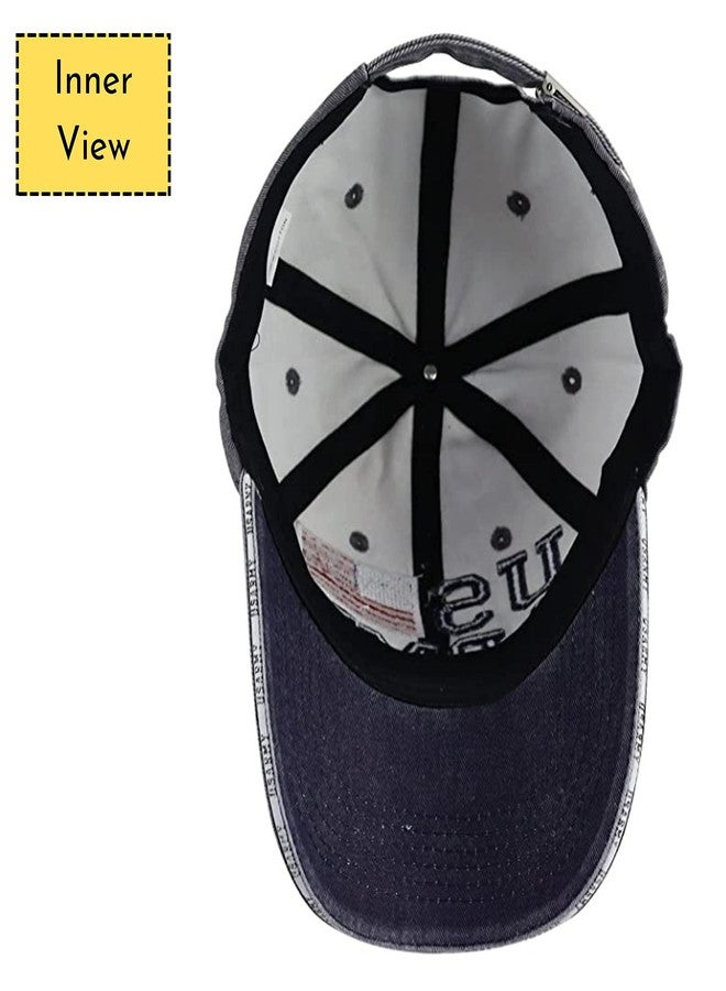 Aavjo Men's Denim Cap (Pack Of 1) (US-Army_Grey_Free Size) - Image 5