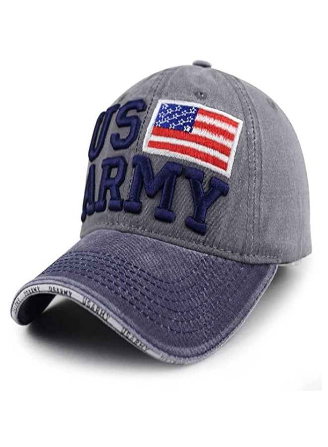 Aavjo Men's Denim Cap (Pack Of 1) (US-Army_Grey_Free Size) - Image 1