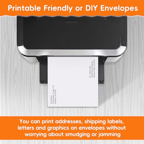 FloraSea 25 Pack Catalog Mailing Envelopes, 9 x 12 Inches Self-Seal White Manilla Envelopes for Mailing, Organize, storage, Home, Office Business - Image 5