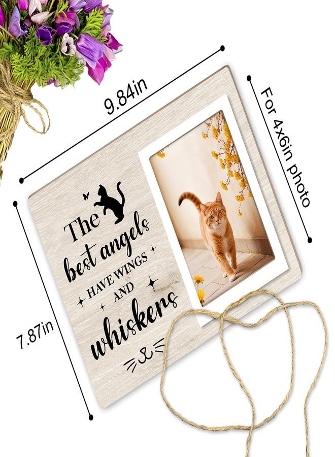 Itsoly Memorial Picture Fram&Cat Memorial Suncatcher Gift Set, Pet Picture Frame, Sympathy Gifts for Loss of Loved Pet, Bereavement Gifts for Loss of Cat, Remembrance Photo Frame or Memorial Gift, Fits 4x6In Photo(MXK01) - Image 5