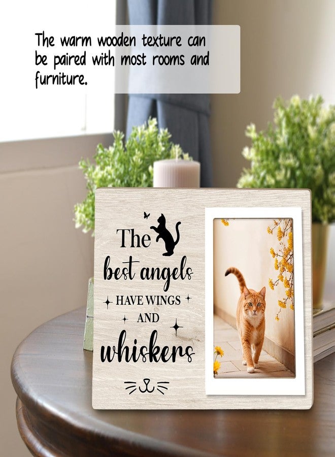 Itsoly Memorial Picture Fram&Cat Memorial Suncatcher Gift Set, Pet Picture Frame, Sympathy Gifts for Loss of Loved Pet, Bereavement Gifts for Loss of Cat, Remembrance Photo Frame or Memorial Gift, Fits 4x6In Photo(MXK01) - Image 3
