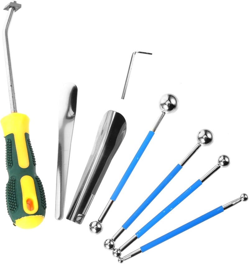 Hemobllo 9pcs Professional Caulking Tool Kit Tile Grout and Caulking Tool Includes Caulk Scraper for Home Improvement - Image 1