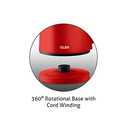 Glen Electric Kettle 0.8 Ltr 800 Watt (SA 9004 RED) - Image 5