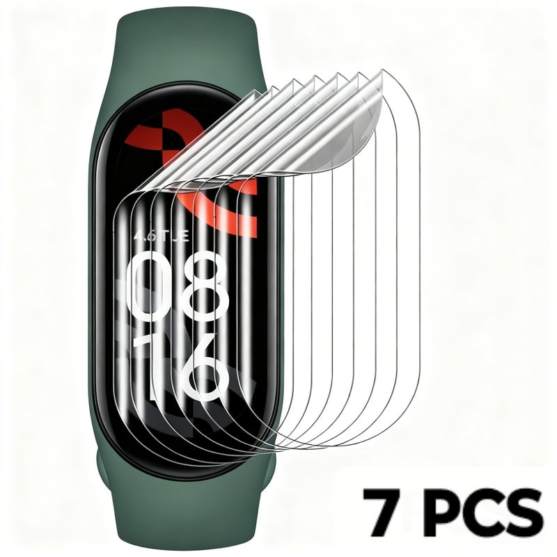 7 Pieces Hydrogel Screen Protector for Xiaomi Mi Band 7 Touch Sensitive Self Repairing Scratch Resistant Ultra Thin - Image 1