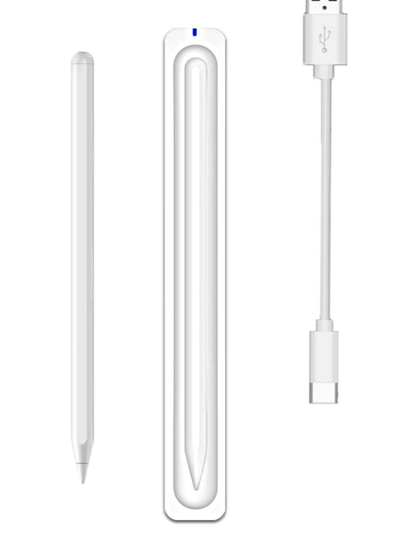 Captaintech Effortlessly Charge Your Pencil 2nd Gen with Our Magnetic Wireless Charger Dock LED Indicator Light Anti-Slip Base and USB Cable Included - Image 1