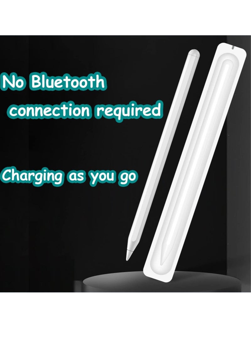 Captaintech Effortlessly Charge Your Pencil 2nd Gen with Our Magnetic Wireless Charger Dock LED Indicator Light Anti-Slip Base and USB Cable Included - Image 3