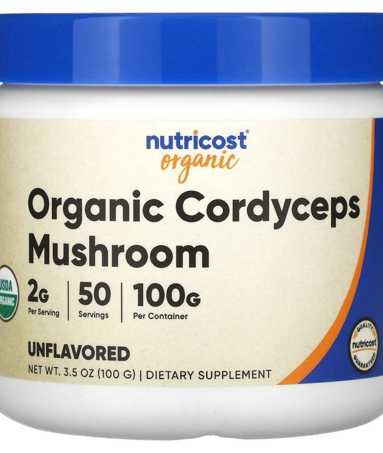 Nutricost Organic Cordyceps Mushroom Unflavored 3.5 oz (100 g)