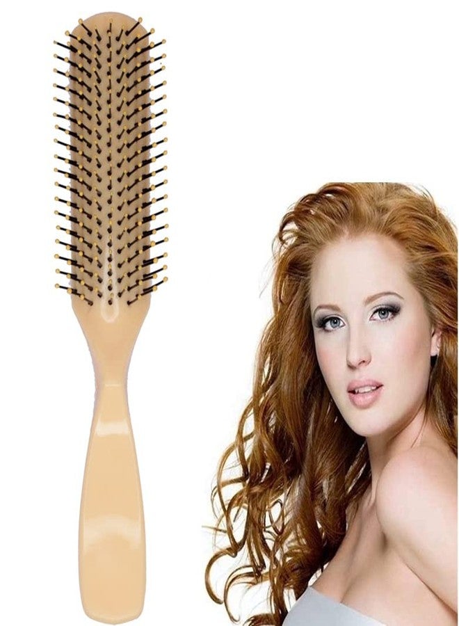 Ekan Flat Comb Brush For Hair Styling Professional Salon Accessories Soft Bristles Mini Flat Hair Brush With Handle For Men And Women - Image 1
