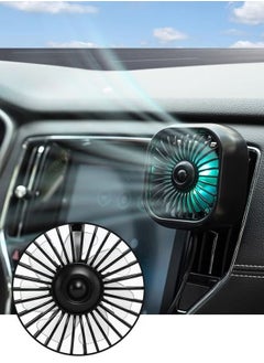 غاز مروحة تبريد USB بفتحة تهوية السيارة مع إضاءة ملونة  - Image 2
