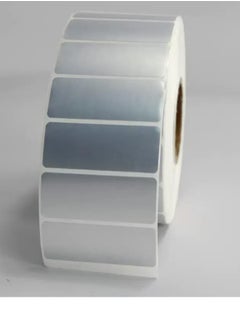 Generic Barcode sticker for Metalize printer, silver color, size 50mmX25mm, number of 1000 stickers to identify assets, non-cuttable  - Image 4
