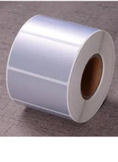 Generic Barcode sticker for Metalize printer, silver color, size 50mmX25mm, number of 1000 stickers to identify assets, non-cuttable  - Image 2