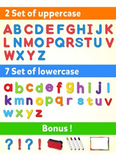 Coogam Magnetic Letters 234 Pcs, Uppercase Lowercase Foam Alphabet Abc Fridge Magnets, Educational Toy Set For Classroom Kids Learning Spelling With Magnetic Board And Storage Box  - Image 2