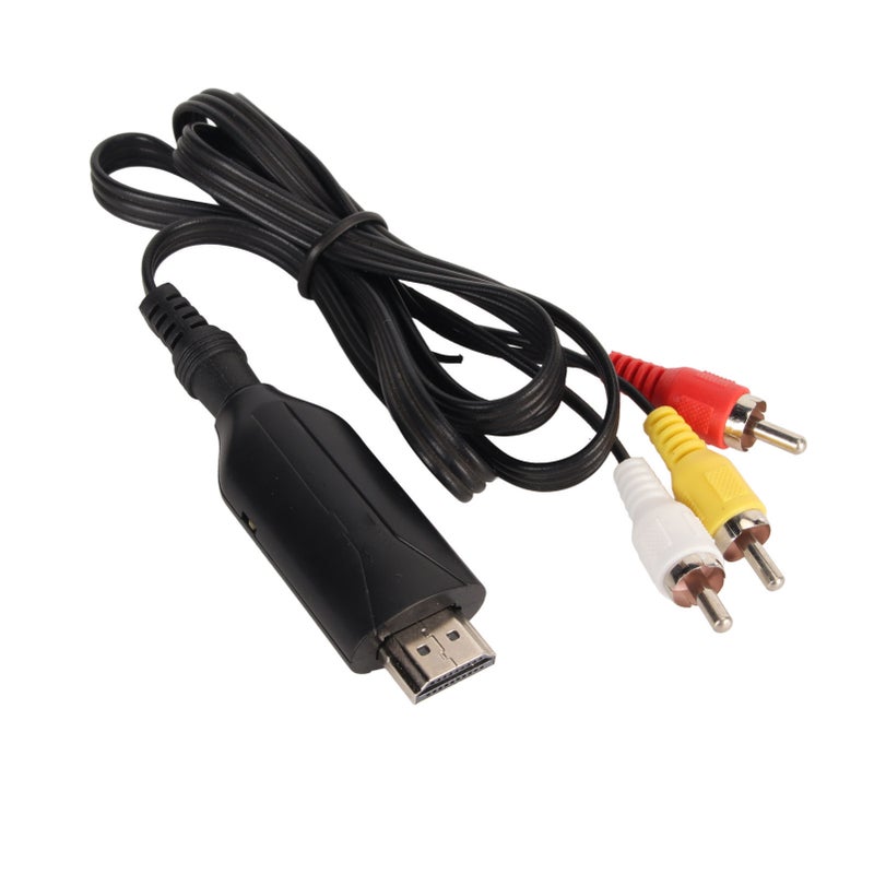 محول من واجهات мультимيديا عالية الدقة (HD) إلى RCA يدعم 4K 30 هرتز - محول من واجهات мультимيديا عالية الدقة إلى أجهزة تلفزيون قديمة ومُتكيف للشاشات العرضية والمعدات العرضية - Image 1