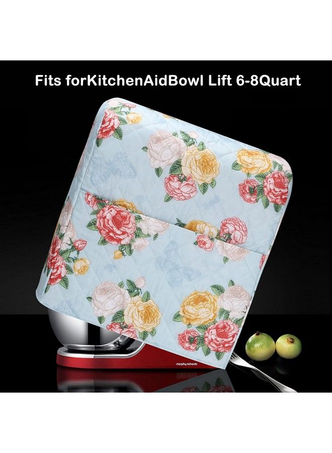 TUYU غطاء خلاط Kitchen Aid متوافق مع خلاط Kitchen Aid/Hamilton Stand Mixer/Tilt Head & Bowl Lift Model بطبعة زهور غطاء خلاط Pioneer Woman Kitchen Accessoriesملحقات خلاط Kitchen Aid - Image 4