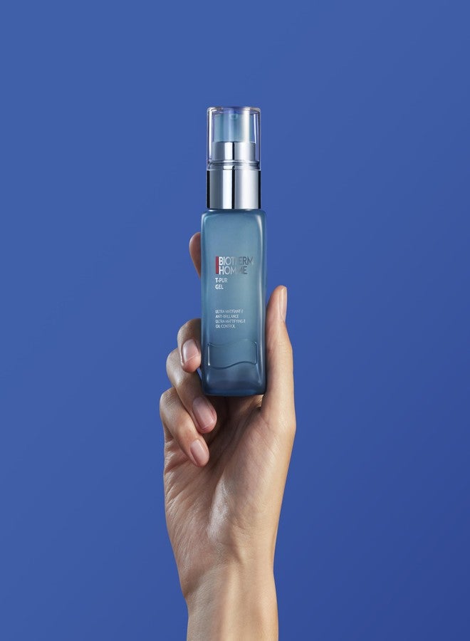 BIOTHERM جيل بيوديرم هوم تي-بور، جل مرطب للرجال ذو البشرة العادية إلى الدهنية، مع أملاح البحر الفرنسية والبلانكتون البيوتكنولوجي، يرطب وينقي، مضاد للزيوت واللمعان، 1.7 أونصة سائلة. - Image 3