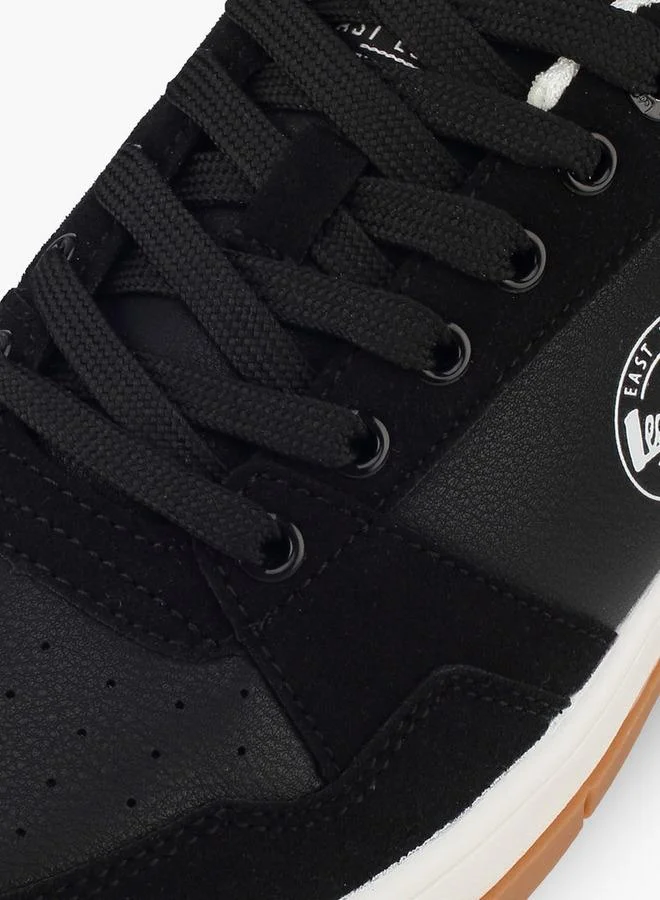Lee Cooper BLACK Women Logo Lace-Up Ankle Sneakers for Women | Best Price UAE