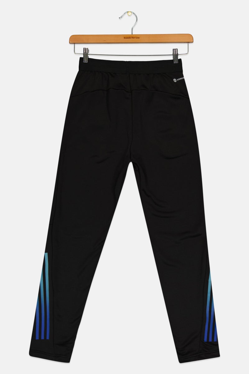 Adidas Kids Boy Brand Logo Training Track Pants, Black - Image 2