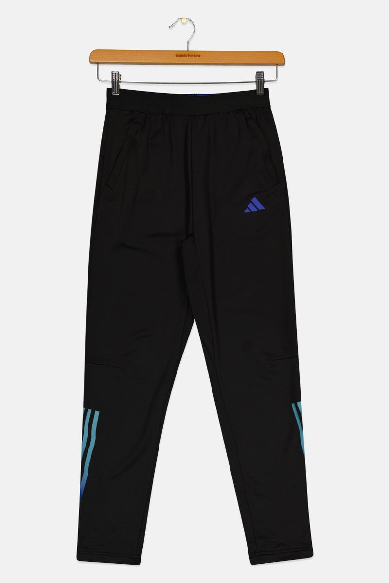 Adidas Kids Boy Brand Logo Training Track Pants, Black - Image 1