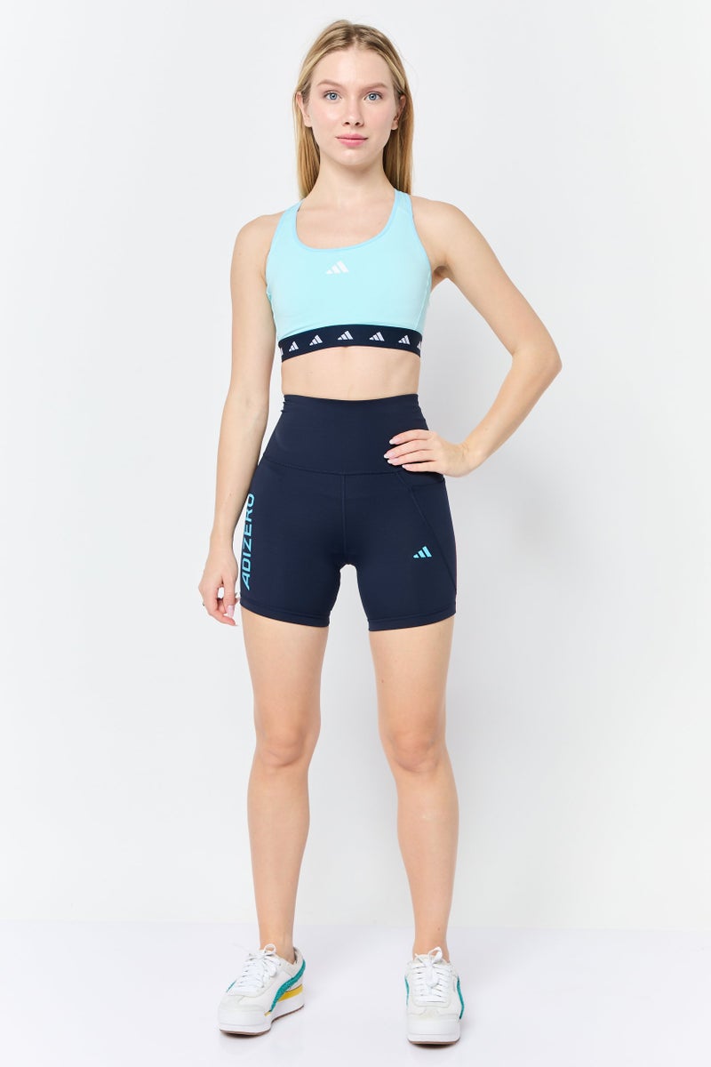 Adidas Women Sportswear Fit Training Shorts, Navy - Image 2