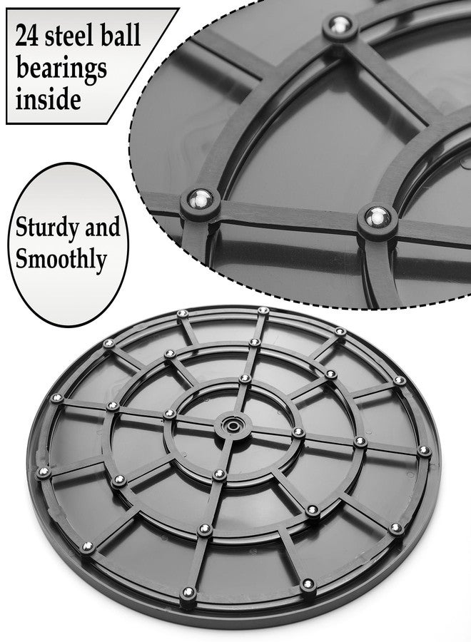 Famgee 16 Inch Lazy Susan Turntable Heavy Duty Rotating Swivel Stand Lazy Susan with Steel Ball Bearings for Flat Panel Monitors, Computer, TV, Speakers, Bonsai, Statue, Cabinet Organizer - Image 3