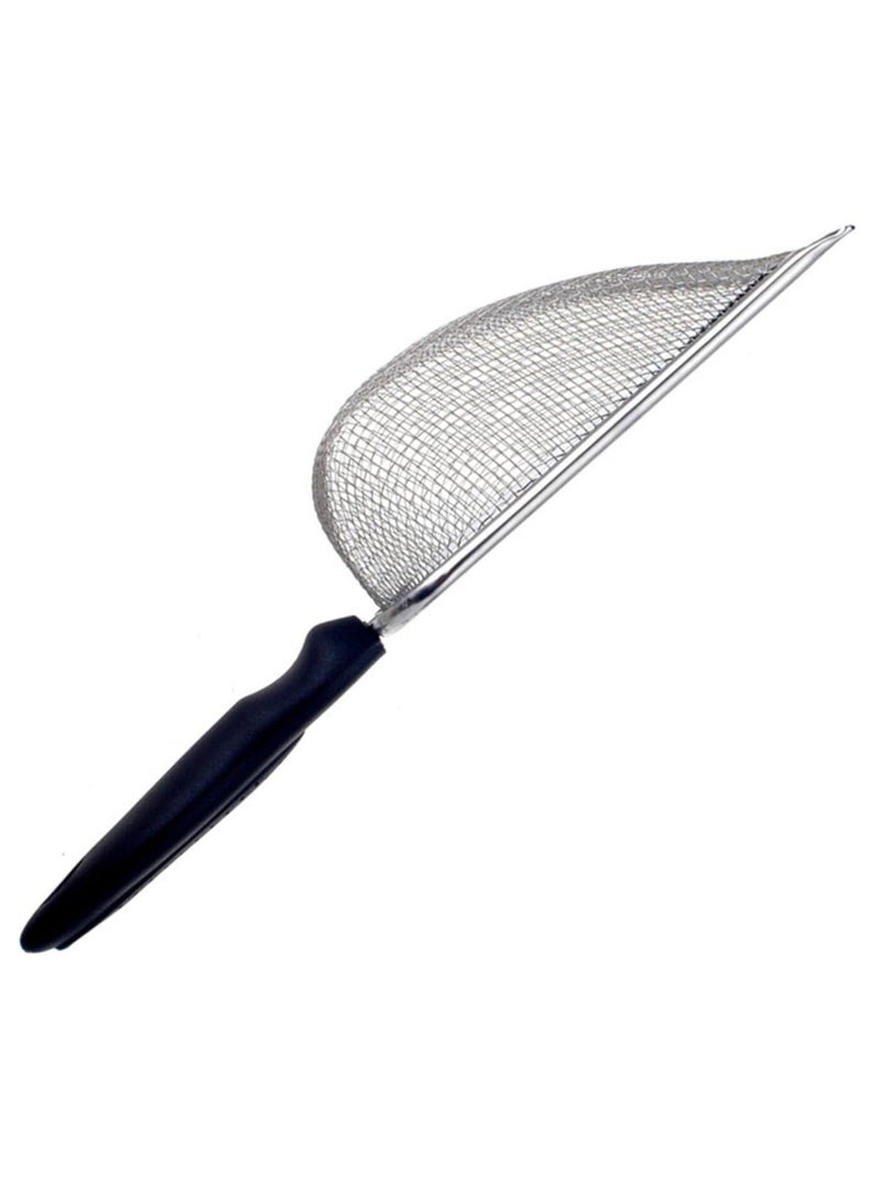 Cat Litter Scoop Stainless Steel Mesh Long Handle Deep Shovel Non-Stick Coated - Image 3