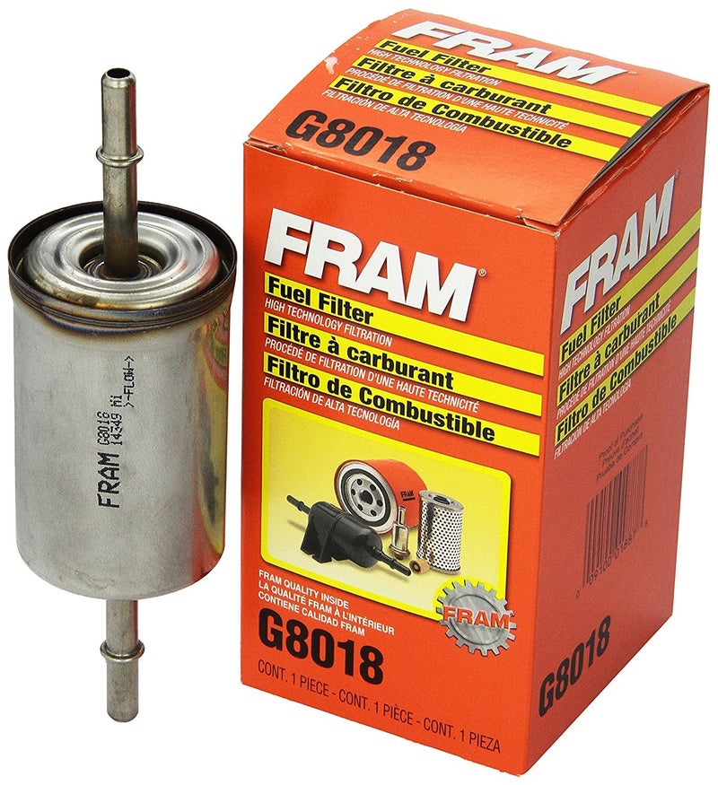 FRAM G8018 High Performance Replacement InLine Fuel Filter for Optimal Engine Protection Fits Select Vehicle Model Years