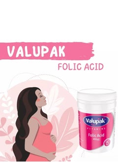 VALUPAK Folic acid 400µg 90 Tablets  - Image 2