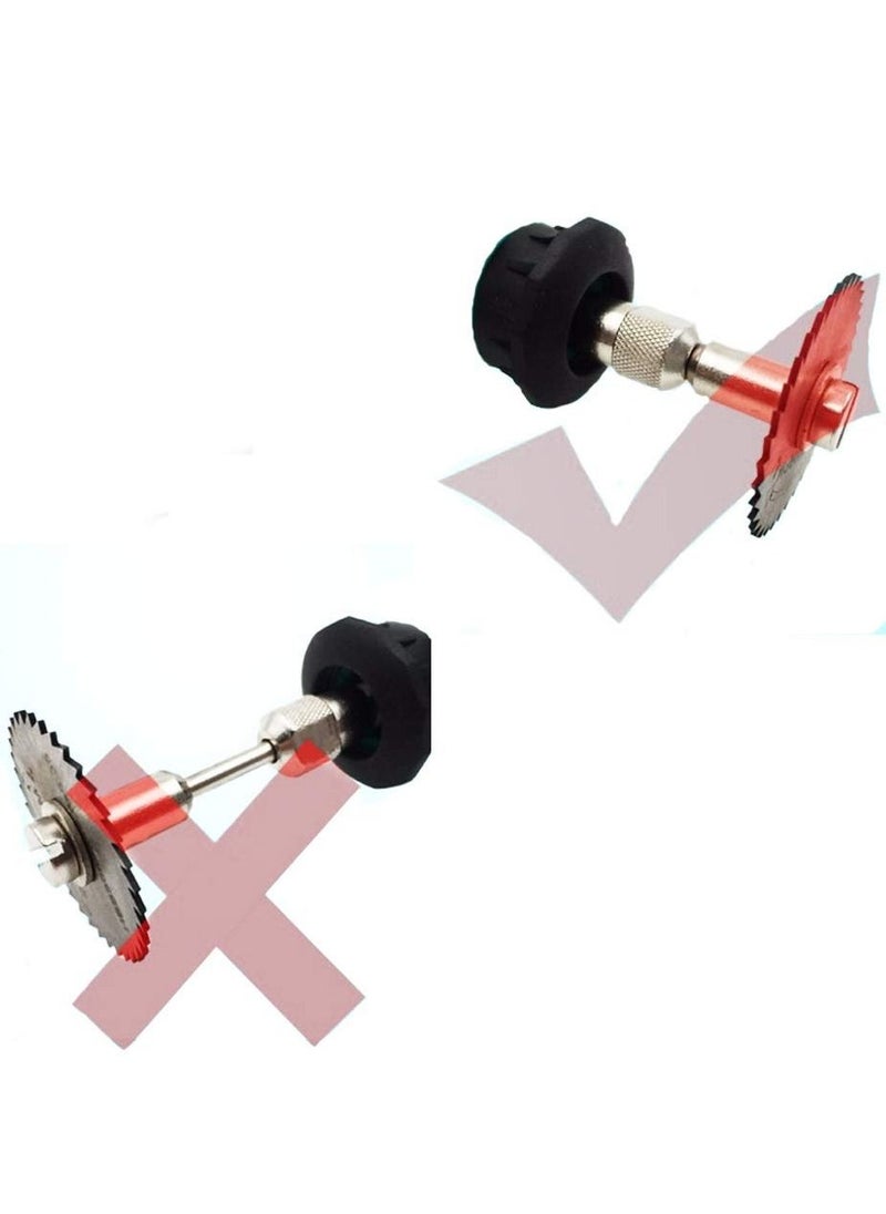 BONAI - 6Pcs HSS Rotary Blades Cutting Discs with Mandrel Cut-Off Circular Saw for Dremel Rotary Tool Electric Grinding Accessories - Image 1