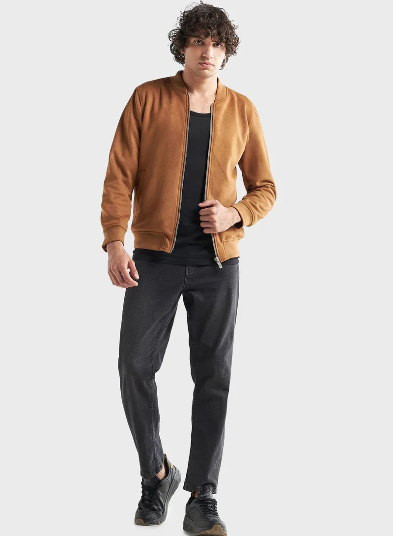 فاف Zip Through Bomber Jacket