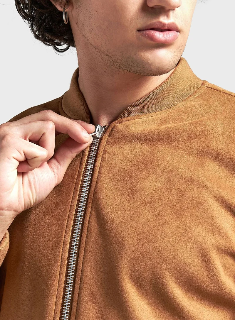 فاف Zip Through Bomber Jacket