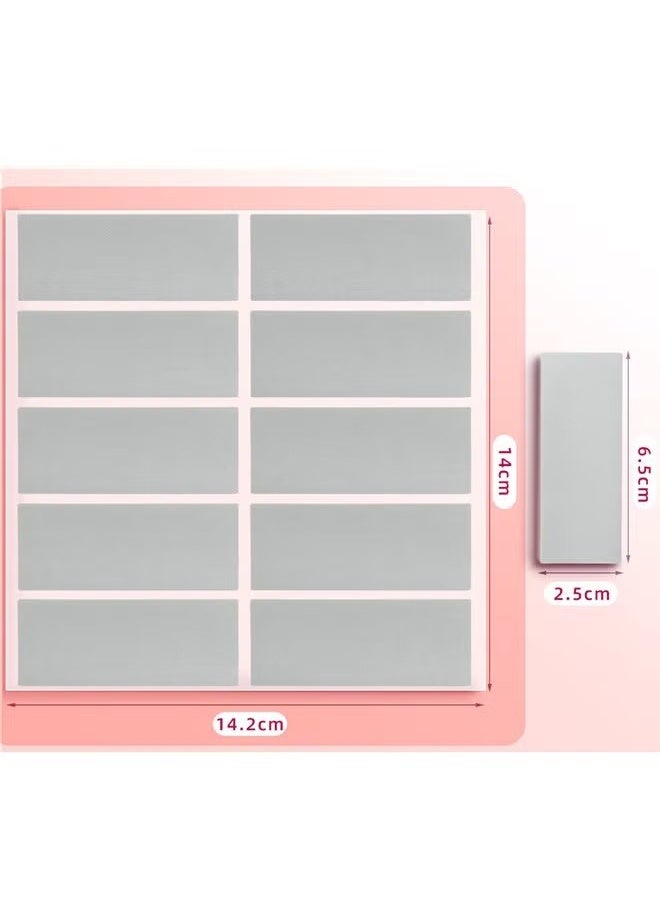 YJ 400PCS(40Sheets) Scratch Off Stickers Labels - Rectangle, Gray, Self-Adhesive Easy to Peel and Stick for DIY Wedding Party Games Fundraisers Promotions - Image 2