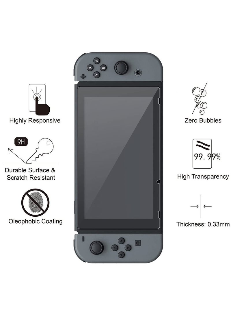إف إتش - حقيبة حمل لجهاز Nintendo Switch OLED، ملحقات حقيبة حمل للسفر لجهاز Switch OLED، تتضمن واقي الشاشة، حافظة الغطاء الواقي، كابل البيانات، أغطية قبضة الإبهام، القلم، صندوق تخزين الألعاب - Image 1