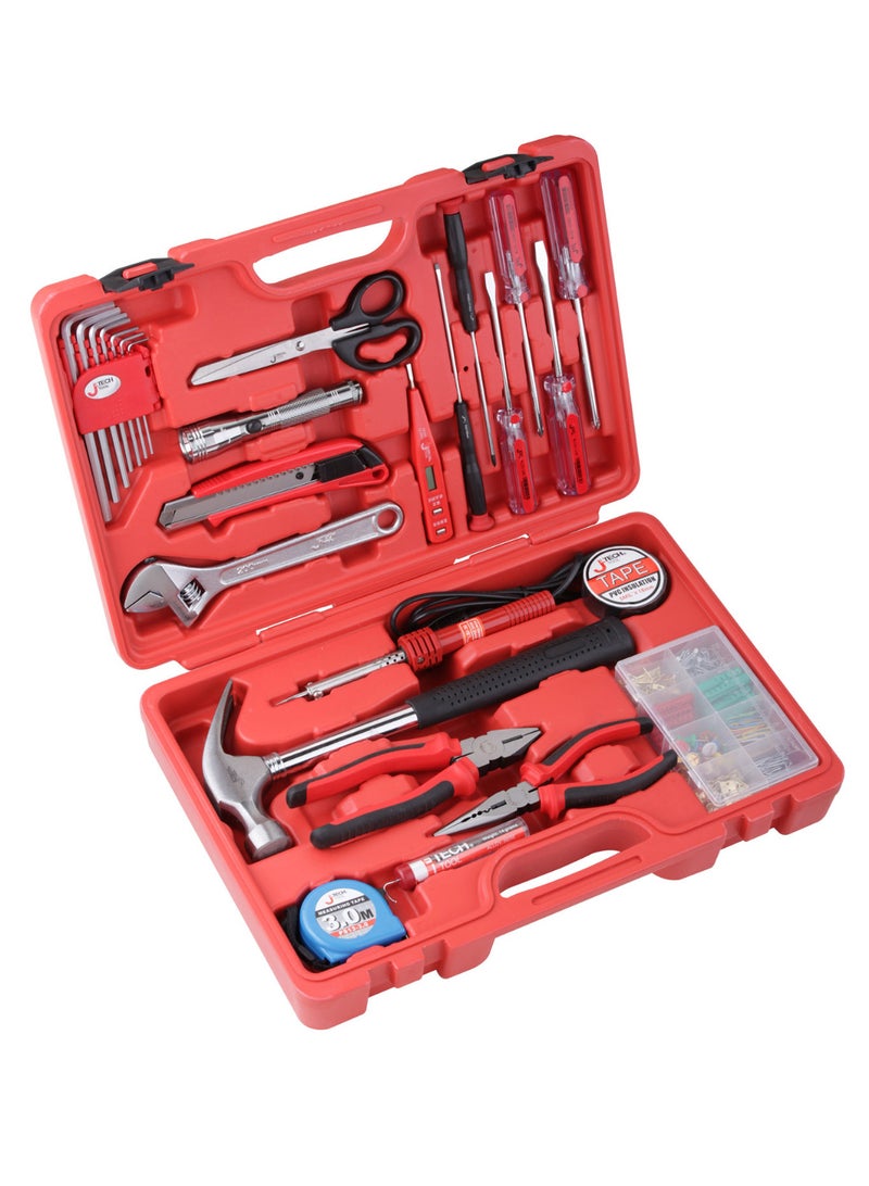 jetechtool Jetech 26-Piece General Tool Set, Household & Workshop Kit, Hand Tool Kit for Home, Office with Portable Toolbox Storage Case – JEB-F26 - Image 1
