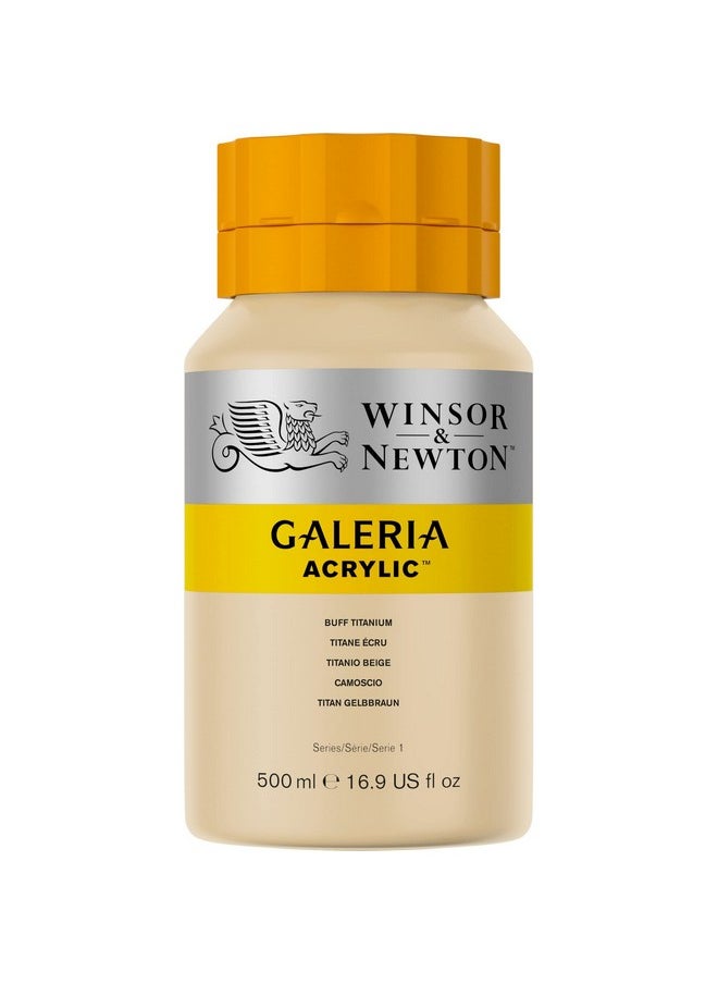 WINSOR & NEWTON Galeria Acrylic Colour - Jar Of 500 Ml - Buff Titanium (060) - Highly Pigmented Lightfast Artists' Acrylic Paints For Canvas, Wood, Fabric & Paper - More Colours Available  - Image 5