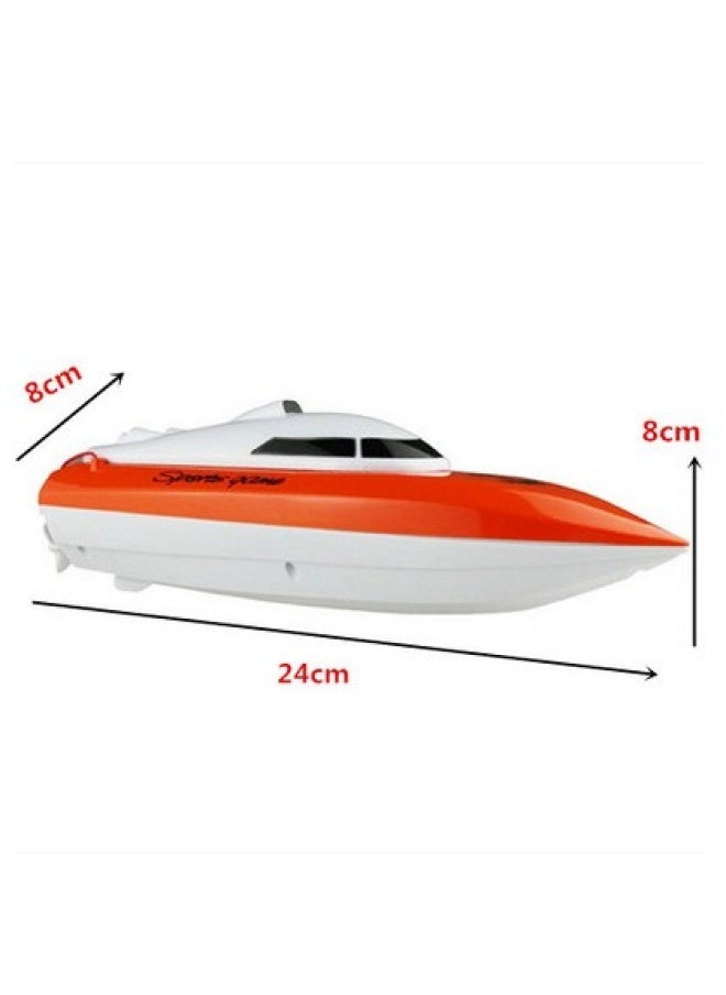 # Remote Control Boat High Speed Boat Water Yacht Electric Boat Model Can Be Launched Wireless Children Boys Play King-Color:Orange Regular Version✈-Specifications:Playable ✈  - Image 1