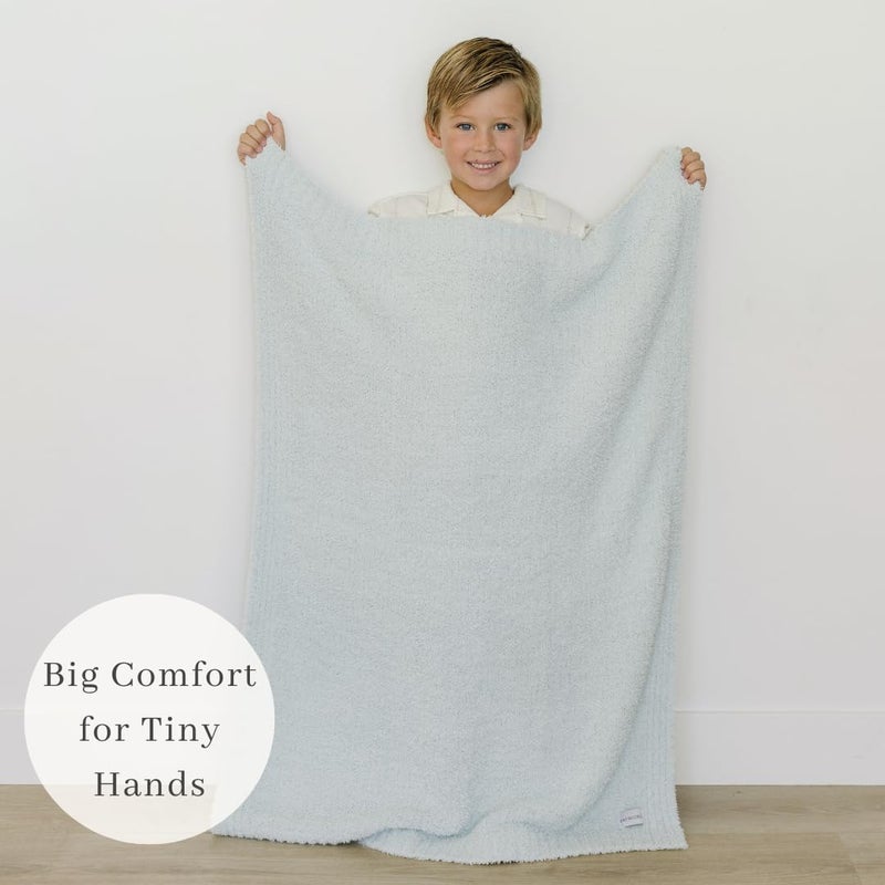 SARANONI Bamboni Luxury Baby Blanket | Cozy & Soft Plush Receiving Blankets | Perfect for Girls & Infant Baby Boy Blankets | Sky Blue - 30â€ x 40" - Image 5