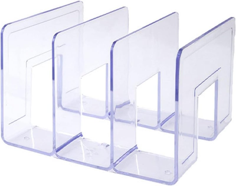 MosQuick® 4 Compartment Purse Organiser Bag Stand Acrylic Organizer book stand for table File Organiser Multifunctional purse organiser for wardrobe Book Handbag Transparent - Image 2