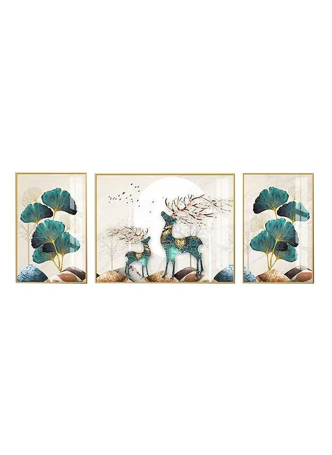 LEDIN - Wall Art Canvas Wall Art Framed Wall Art Simple Abstract Wall Art 3 Piece Suite Suitable For Living room Bedroom Bathroom Dining Room Kitchen Office Wall Decor Aesthetic Wall Art - Image 1