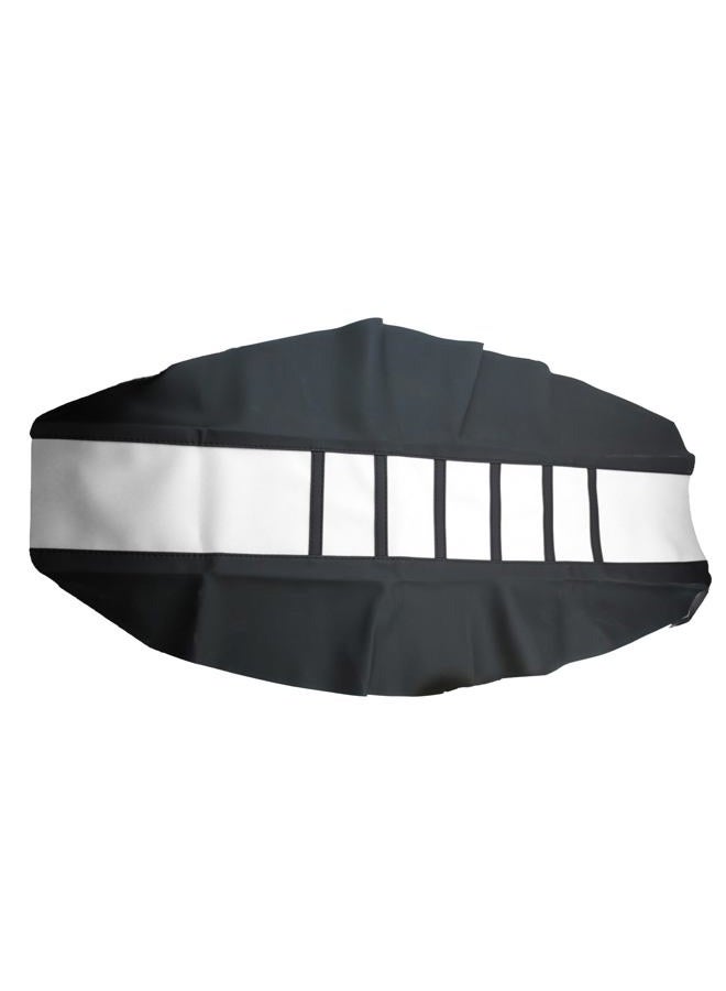 Adsspro Motorcycle Universal Seat Cover Non-Slip Suitable Rubber Striped Seat Covers Soft for CRF150F CRF230F CRF250F CRF250R YZ125 YZ250 KX60 KX65 KX80 KX85 KX125 Dirt Pit Bike Off Road Motorbike (White) - Image 1