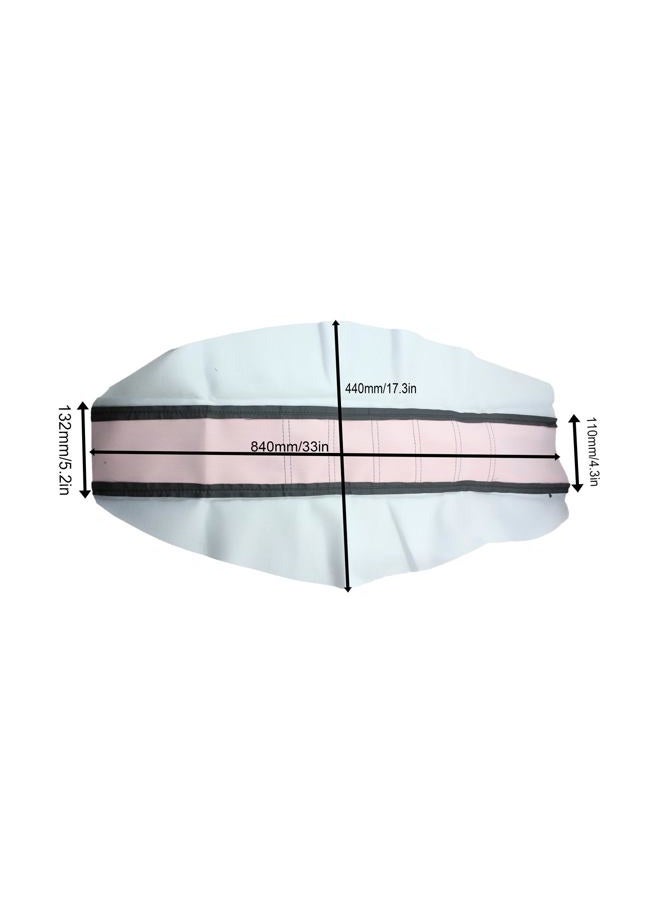 Adsspro Motorcycle Universal Seat Cover Non-Slip Suitable Rubber Striped Seat Covers Soft for CRF150F CRF230F CRF250F CRF250R YZ125 YZ250 KX60 KX65 KX80 KX85 KX125 Dirt Pit Bike Off Road Motorbike (White) - Image 2