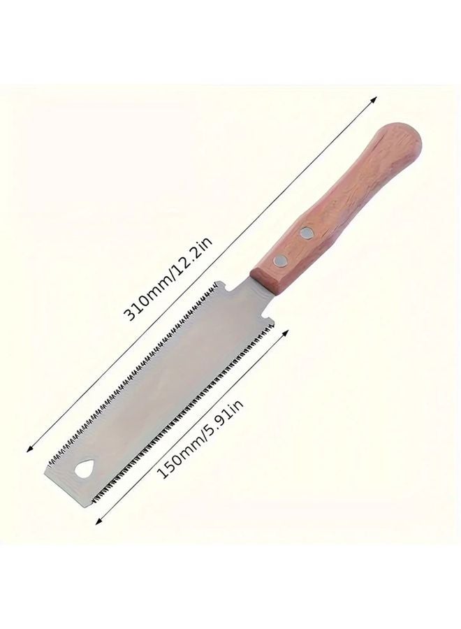 SK 5 High Carbon Steel Double Sided Pruning Saw With Ergonomic Birch Wood Handle - Image 4