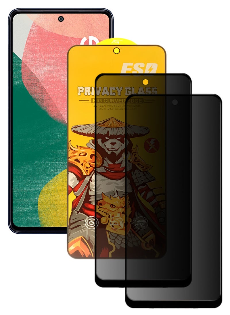 ESD 2 Pieces Tempered Dustproof Privacy Glass Screen Protector Compatible For Samsung Galaxy F54 5G - Image 1