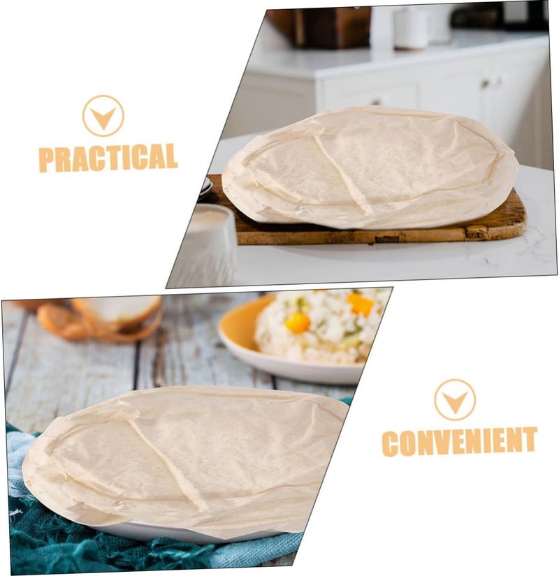 Ciieeo 3pcs Bread Proofing Basket Cloth Covers Baking Cloth Liners for Sourdough Dough Baskets 21x15x8cm, 25x15x8cm, 28x15x8cm Cotton Baking Supplies for Home Bakers - Image 5