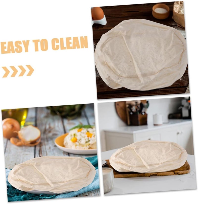 Ciieeo 3pcs Bread Proofing Basket Cloth Covers Baking Cloth Liners for Sourdough Dough Baskets 21x15x8cm, 25x15x8cm, 28x15x8cm Cotton Baking Supplies for Home Bakers - Image 3