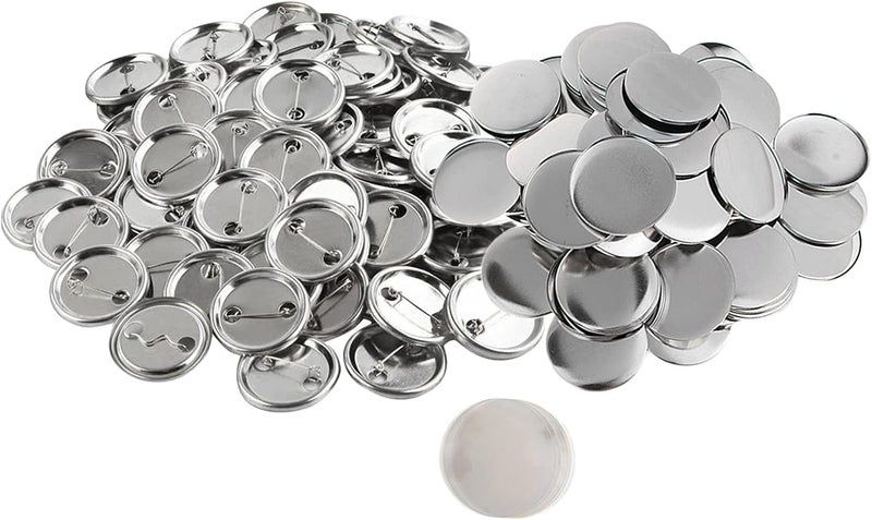 klarako 50Sets/100Sets Blank Button Badge Parts for Craft Souvenirs Art Jewelry Making Supplies Blank Button for Badge Maker Machine - 25mm 100sets - Image 1